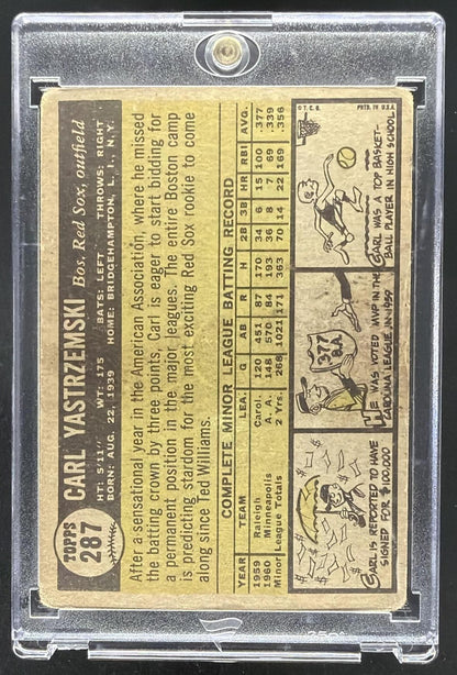 1961 Topps Carl Yastrzemski #287