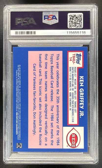 2019 Topps Update Ken Griffey Jr. #T84U-14 Silver Pack 1984 Baseball Chrome PSA 10