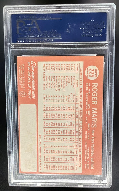 1964 Topps Roger Maris #225 PSA 7