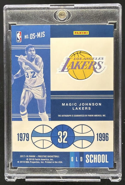 2017-18 Panini Prestige Magic Johnson #OS-MJS Old School Auto