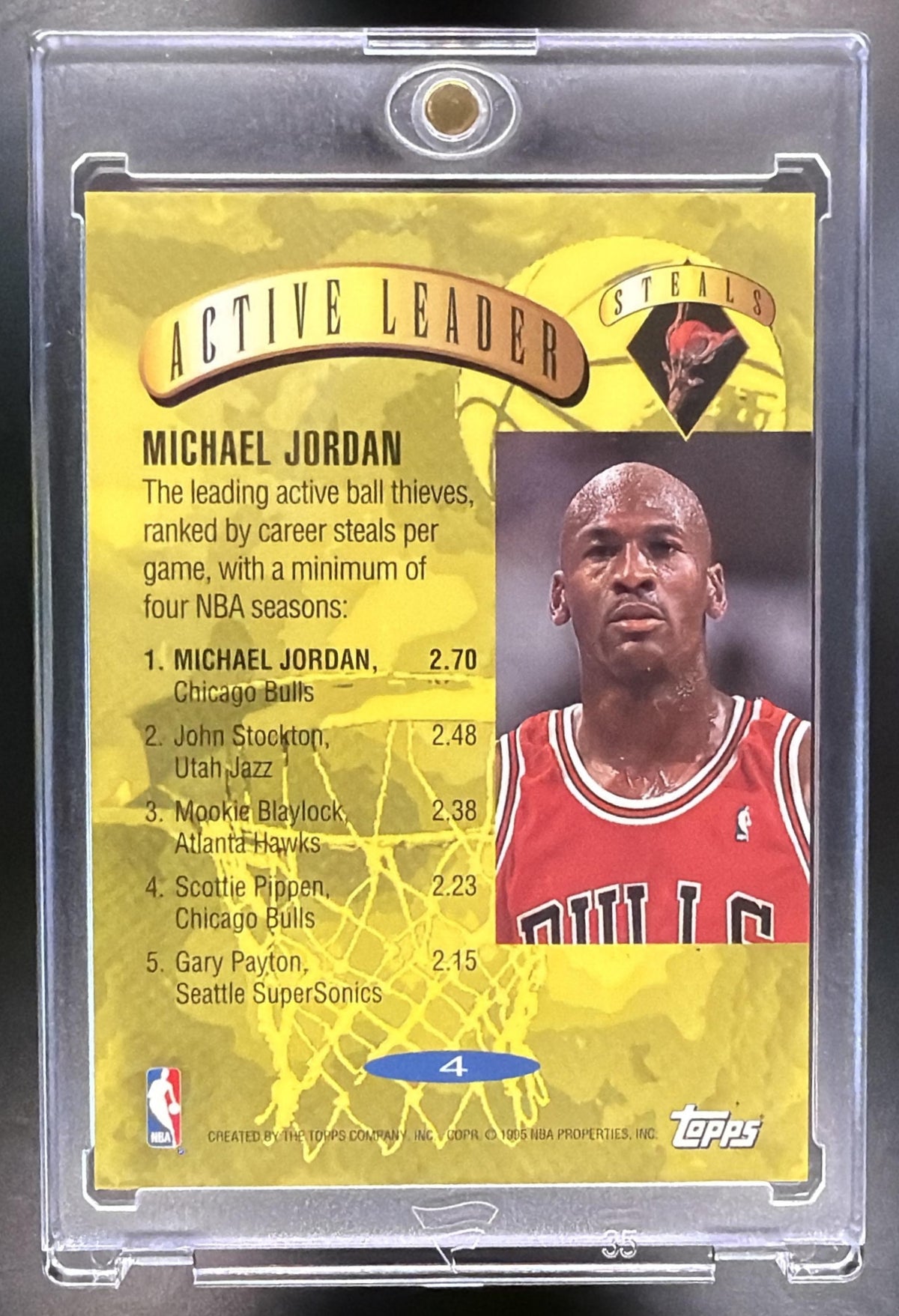 1995-96 Topps Michael Jordan #4 Power Boosters