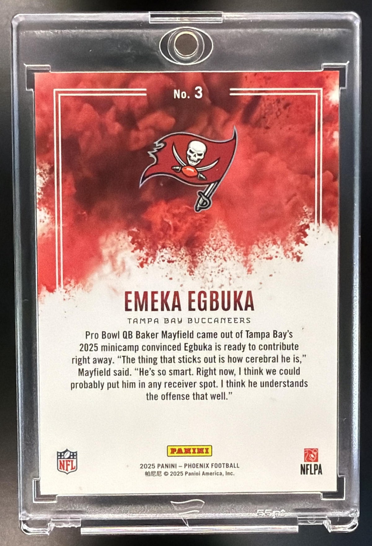2025 Panini Phoenix Emeka Egbuka #3 Color Blast