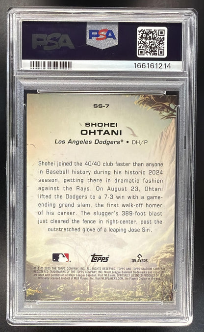 2025 Topps Stadium Club Shohei Ohtani #SS-7 Savage Sluggers PSA 9