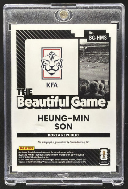 2025 Panini Donruss Road to FIFA World Cup 26' Heung-Min Son #BG-HS Auto