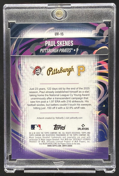 2026 Topps Chrome Paul Skenes #UV-15 Ultraviolet SSP