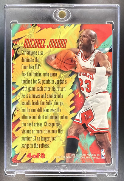 1995-96 Fleer Metal Michael Jordan #4 Scoring Magnet
