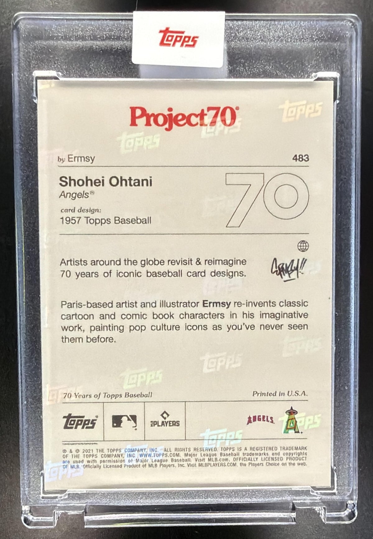 2021 Topps Project70 Shohei Ohtani #483 Super Ohtani Dodgers