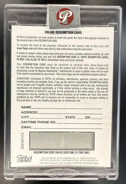 2026 Topps Pristine Kevin McGonigle #PA-KM Auto RC