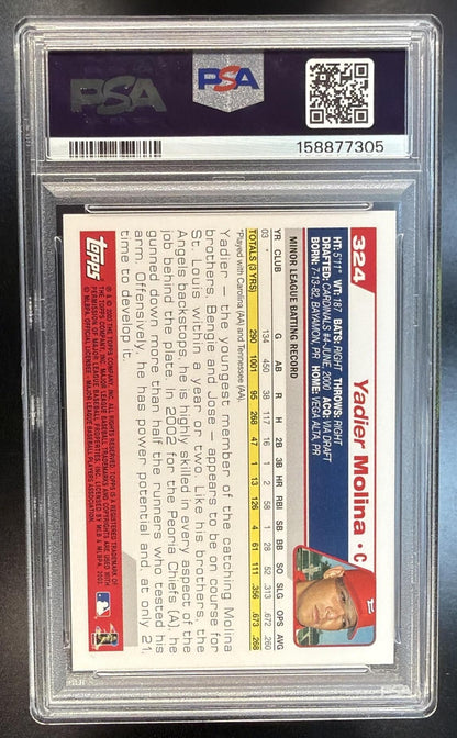2004 Topps Yadier Molina #324 PSA 8