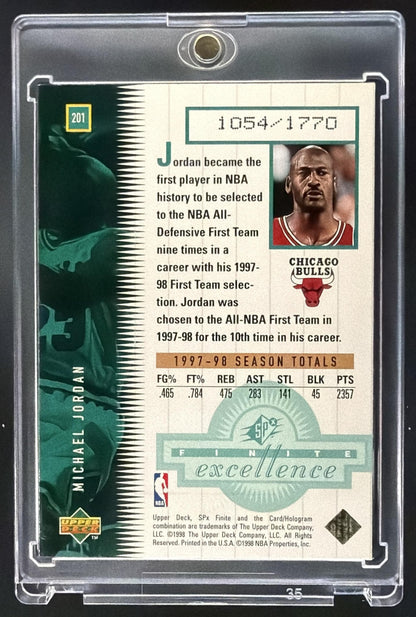 1998-99 SPx Finite Michael Jordan #201/1770