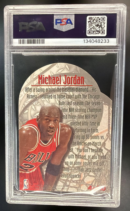 1995-96 Fleer Metal Michael Jordan #4 Maximum PSA 8