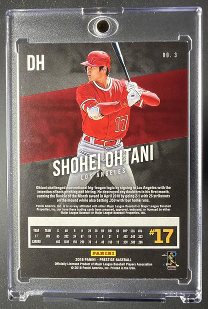 2018 Panini Chronicles Shohei Ohtani #3 Prestige RC