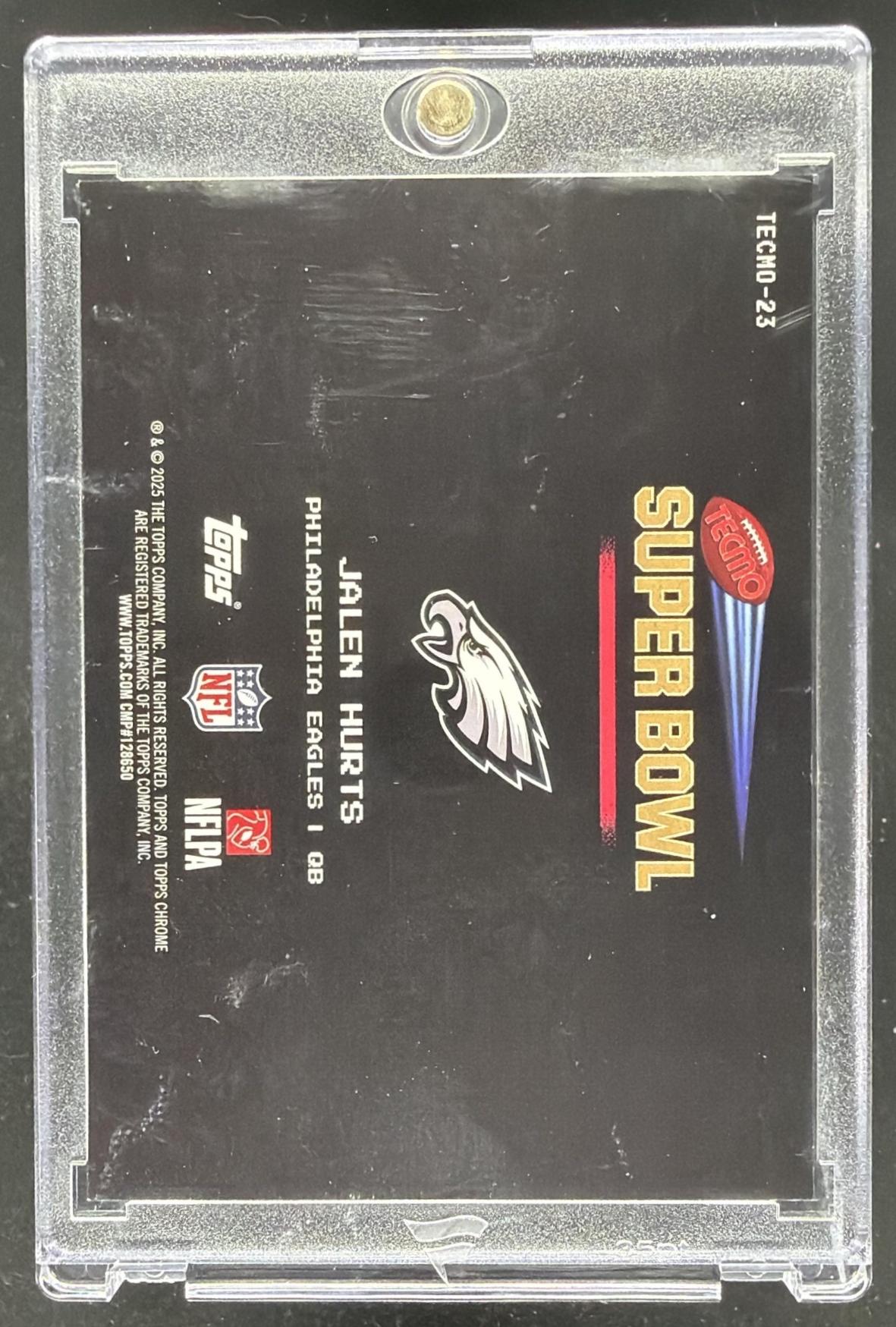 2025 Topps Chrome Jalen Hurts #TECMO-23 Tecmo Bowl SSP