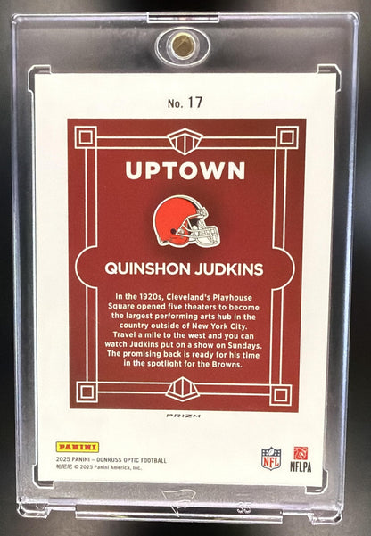 2025 Panini Donruss Optic Quinshon Judkins #17 Uptown Rookie