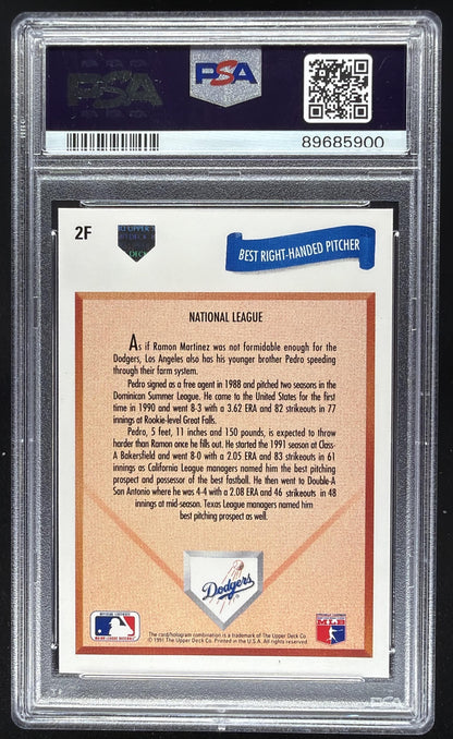 1991 Upper Deck Final Edition Pedro Martinez #2F RC PSA 10
