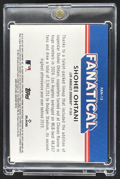 2025 Topps Chrome Shohei Ohtani #FAN-13 Fanatical