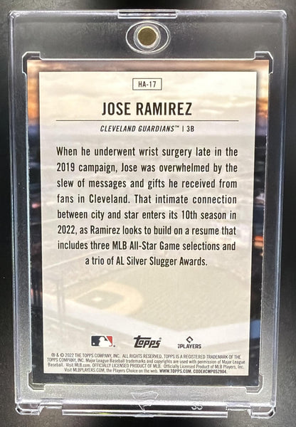 2022 Topps Jose Ramirez #HA-17 Home Field Advantage