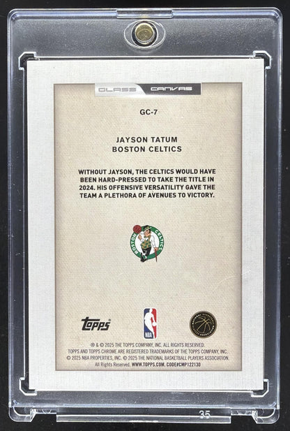 2025-26 Topps Chrome Jayson Tatum #GC-7 Glass Canvas SSP