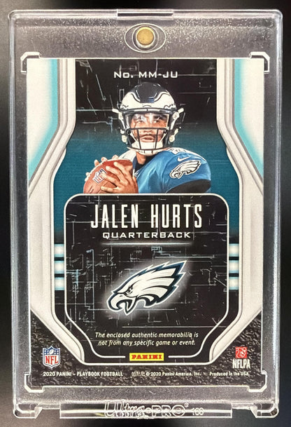 2020 Panini Playbook Jalen Hurts #MM-JU Rookie Patch /10