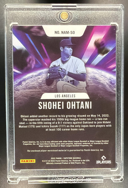 2022 Panini Capstone Shohei Ohtani #NAM-SO New Age Materials MEM