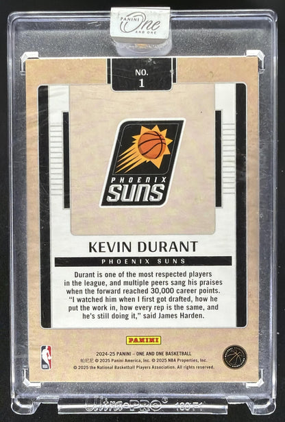 2024-25 Panini One and One Kevin Durant #1 One and One Milestones 5/30