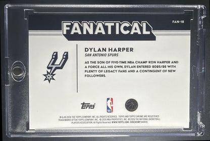 2025-26 Topps Chrome Update Dylan Harper #FAN-12 Fanatical RC