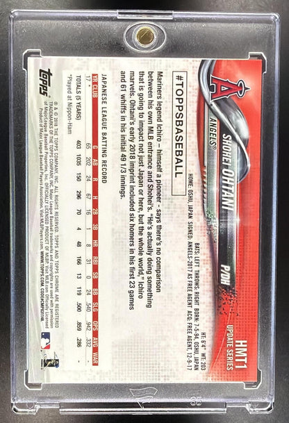 2018 Topps Chrome Update Shohei Ohtani #HMT1 RC Angels