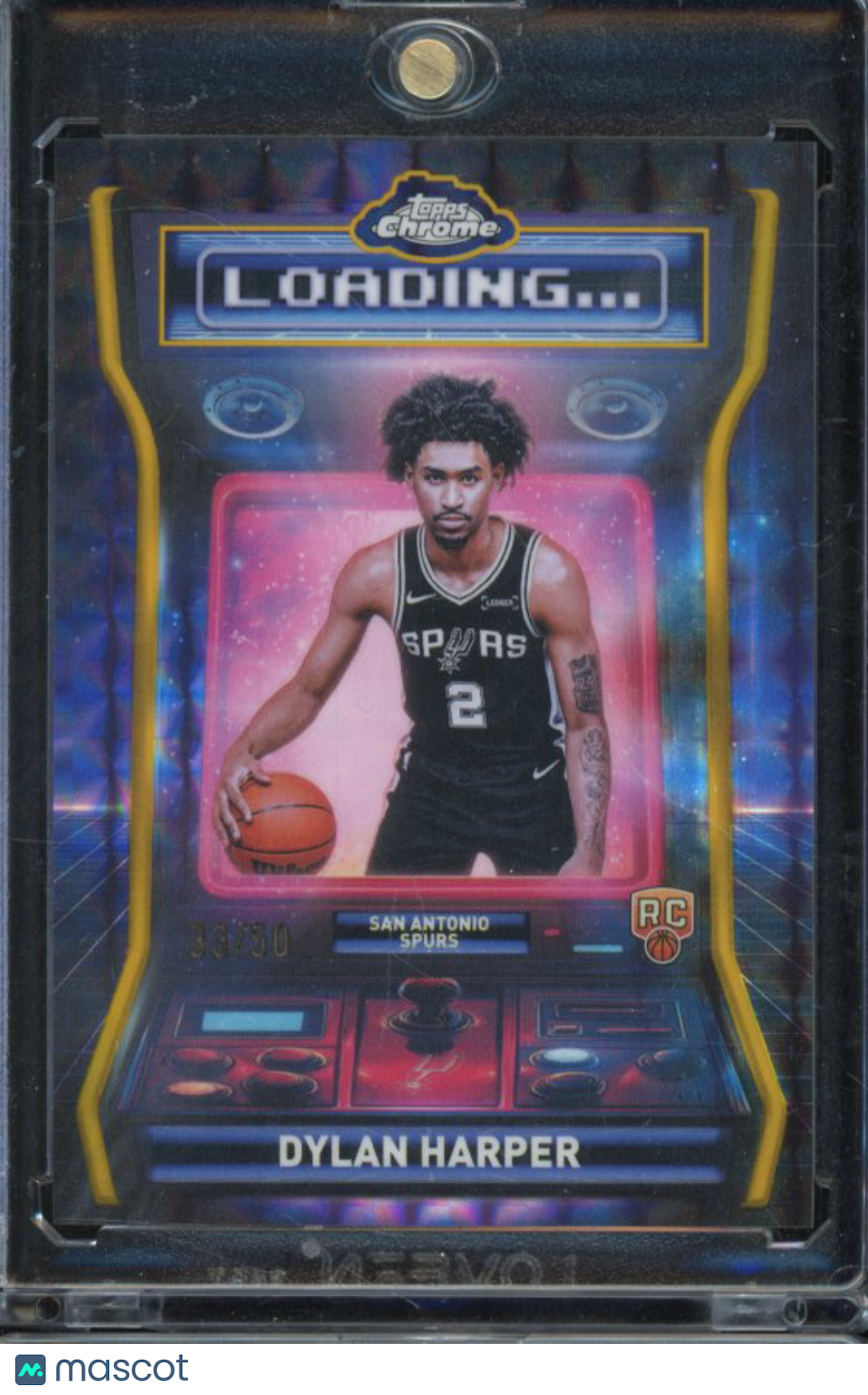 2025-26 Topps Chrome Dylan Harper Loading Gold Rookie /50