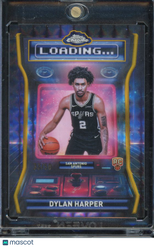 2025-26 Topps Chrome Dylan Harper Loading Gold Rookie /50