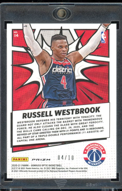 2020-21 Optic Russll Westbrook My House Gold /10