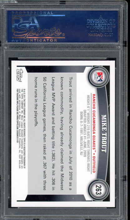 2011 Topps Pro Debut Mike Trout Rookie PSA 10