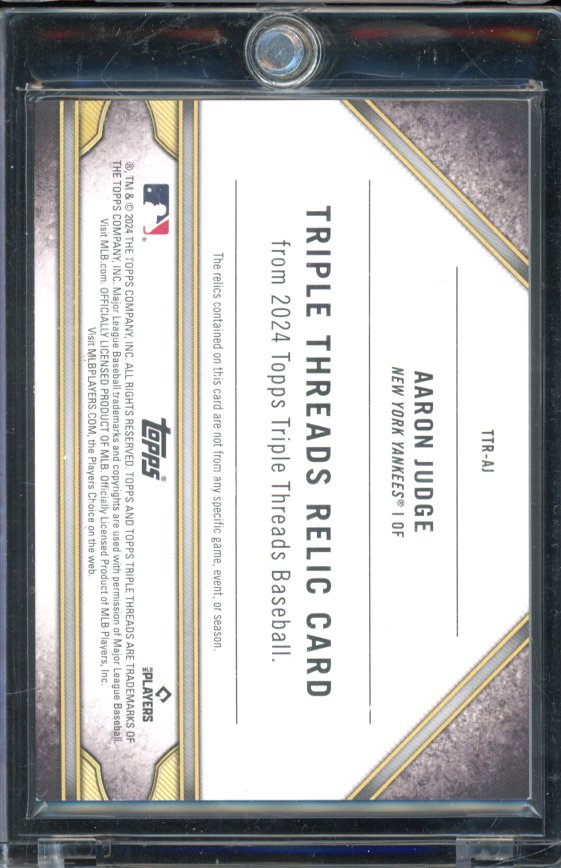 2024 Triple Threads Aaron Judge Patch /36