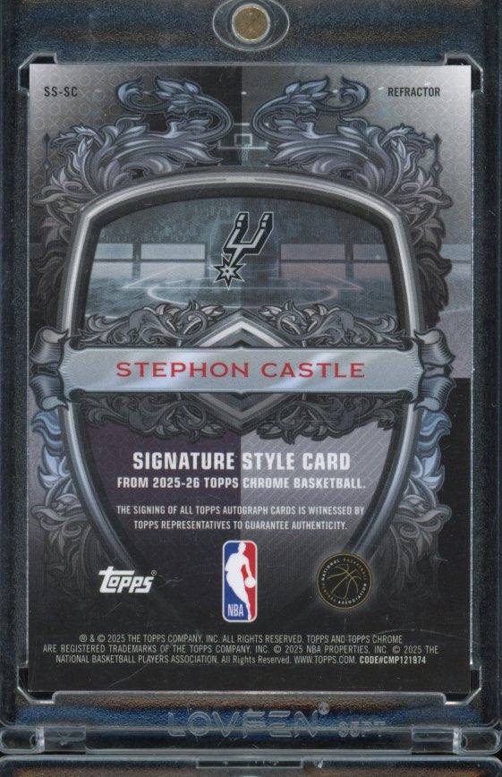 2025-26 Topps Chrome Stephon Castle Refractor Auto