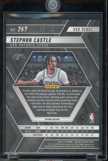 2024-25 Mosiac Stephon Castle Debut Rookie Spectris /25
