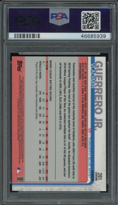 2019 Topps Chrome Vladimir Guerrero Jr. X-Fractor Rookie PSA 10