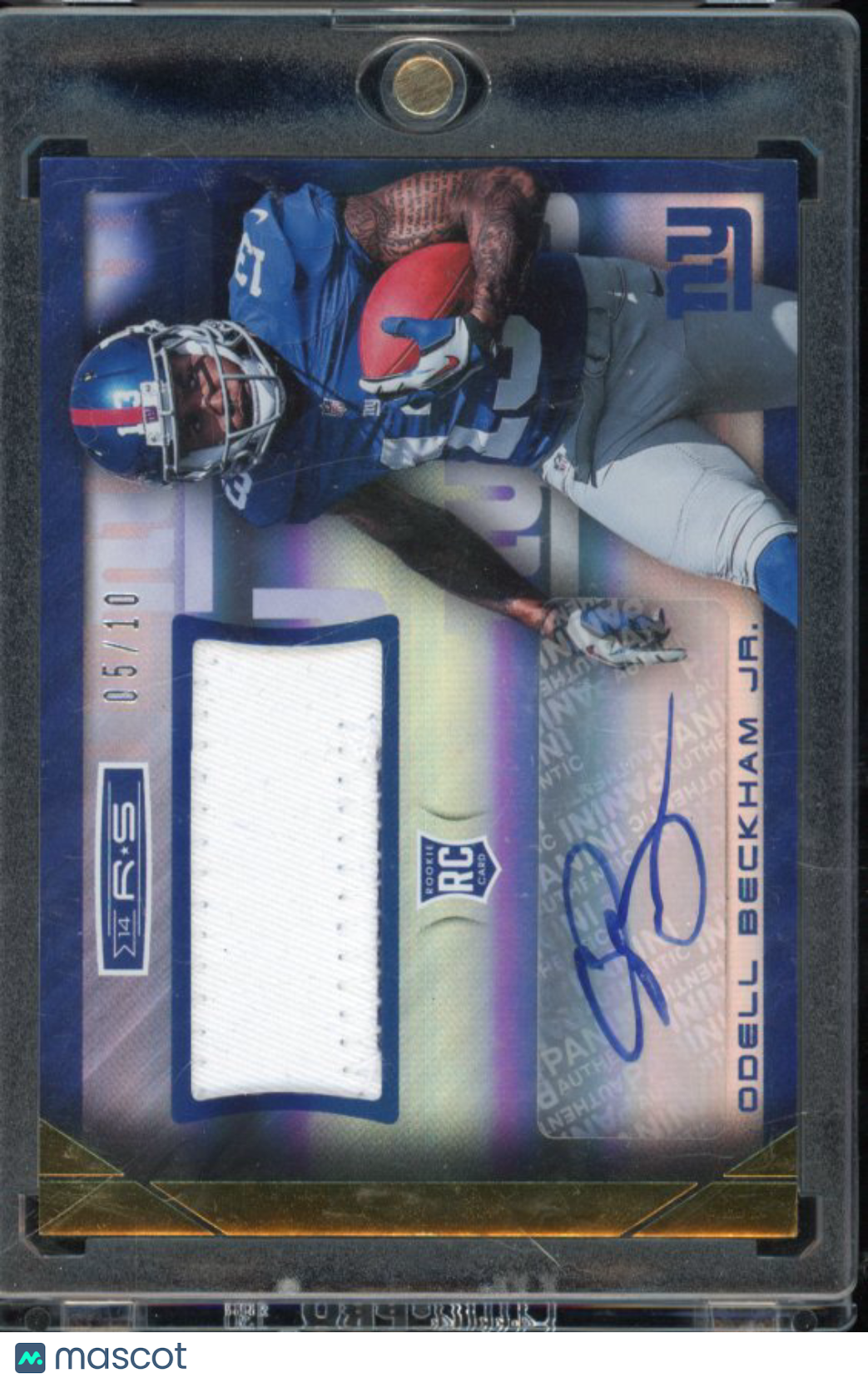 2014 Rookies And Stars Odell Beckham Jr Rookie Patch Auto /10