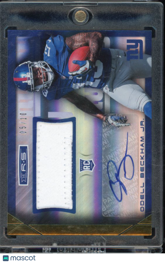 2014 Rookies And Stars Odell Beckham Jr Rookie Patch Auto /10