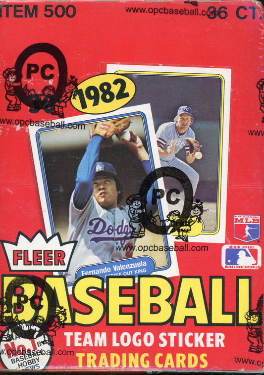 1982 Fleer Baseball Hobby Box OPC Baseball FASC