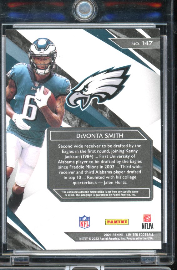 2021 Limited Devonta Smith Rookie Patch Auto /25