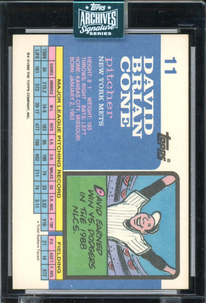 2024 Topps Archives David Cone 1/1 Auto