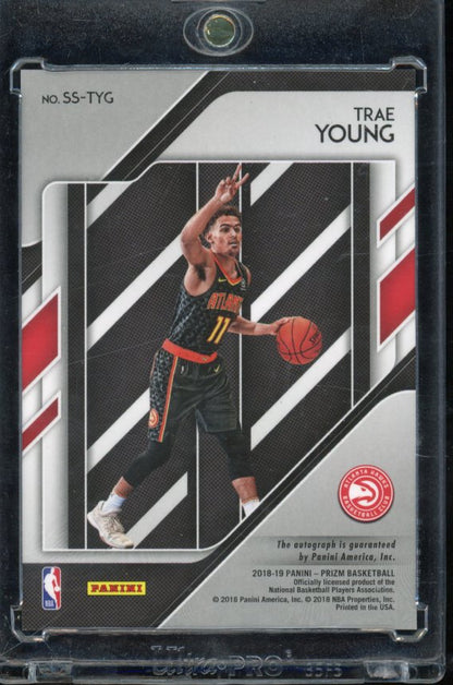 2018-19 Prizm Trae Young Sensational Signatures Rookie Auto