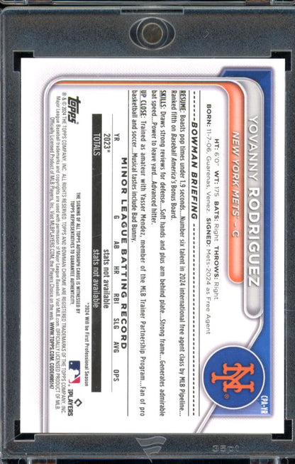 2024 Bowman Chrome Yovanny Rodriguez Gold Auto /50