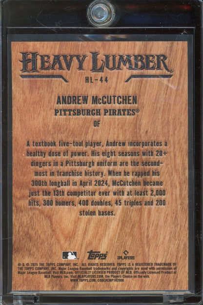 2025 Topps Andrew Mccutchen Heavy Lumber