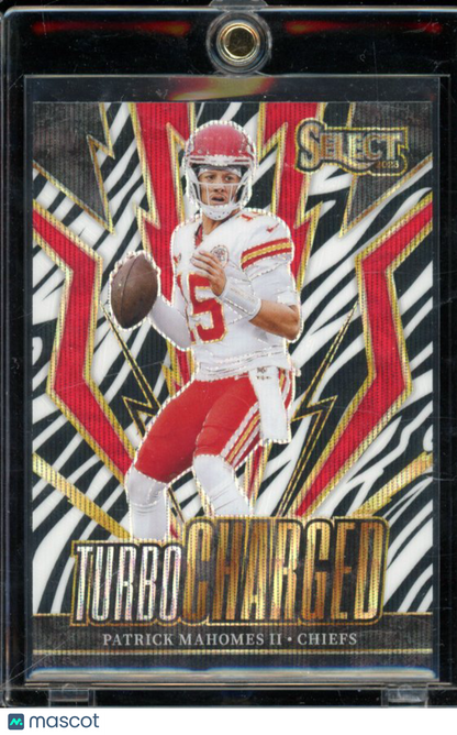 2023 Select Patrick Mahomes Turbo Charged Zebra SP