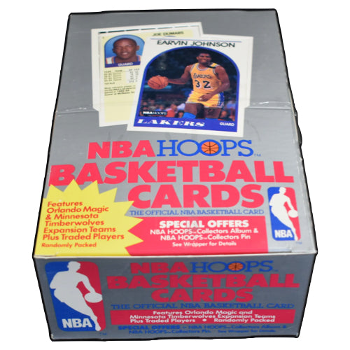 1989-90 NBA Hoops Basketball Hobby Box