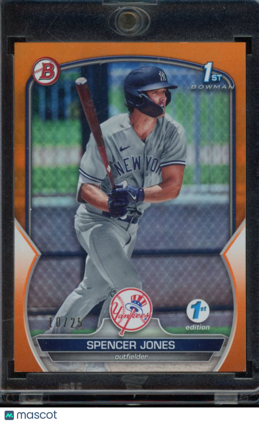 2023 Bowman Spencer Jones Orange 1st Edition /25