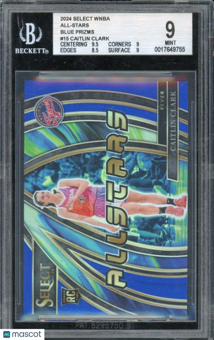 2024-25 Select Caitlin Clark All Stars Rookie /49 BGS 9