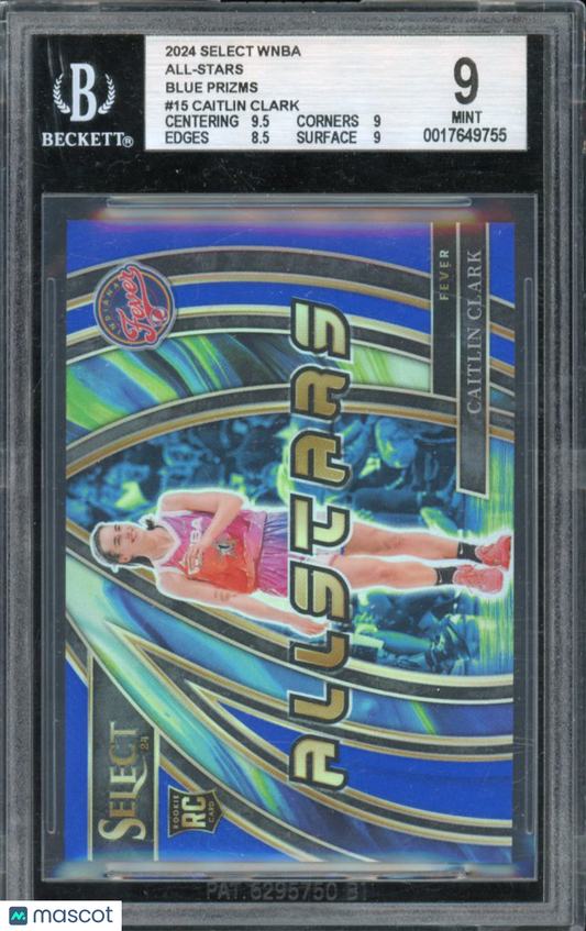 2024-25 Select Caitlin Clark All Stars Rookie /49 BGS 9