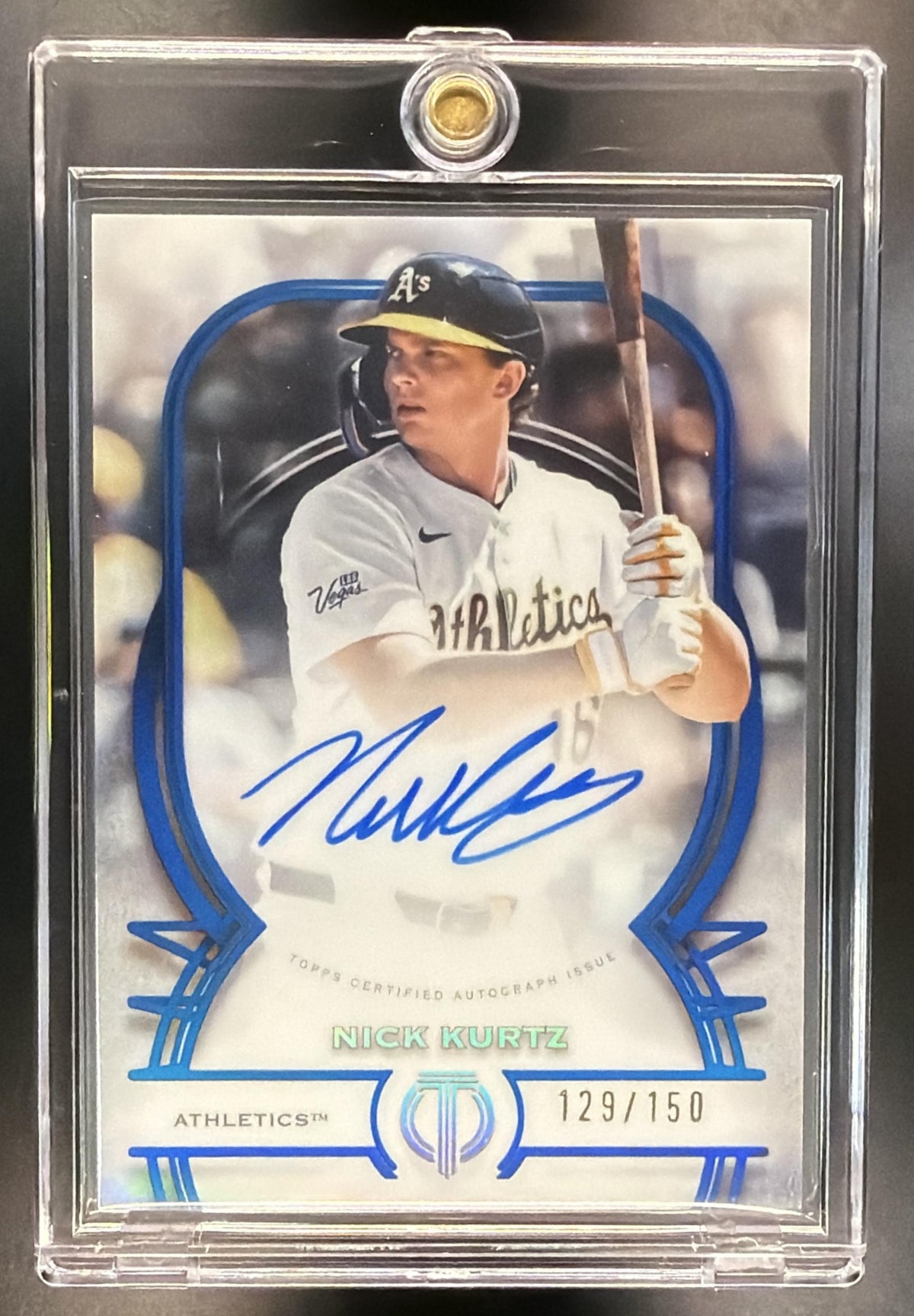 2026 Topps Tribute Nick Kurtz #TA-NK Auto Blue 129/150