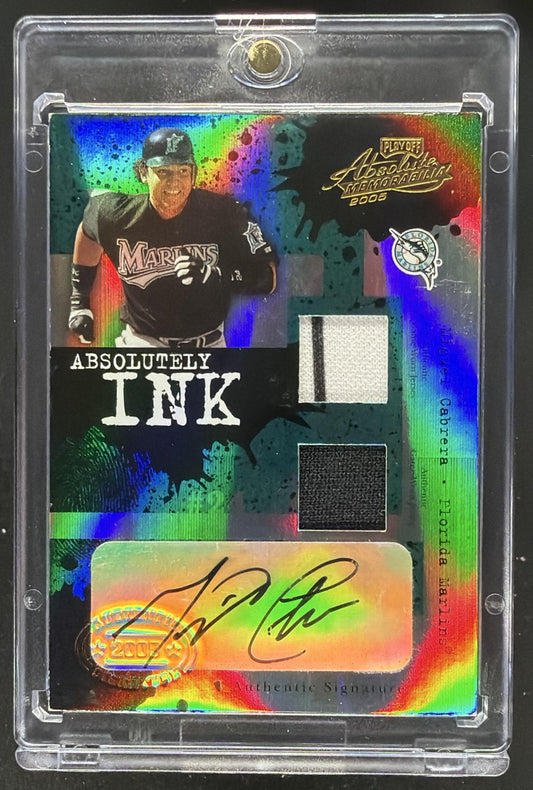 2005 Absolute Miguel Cabrera Absolutely Ink Patch Auto /10